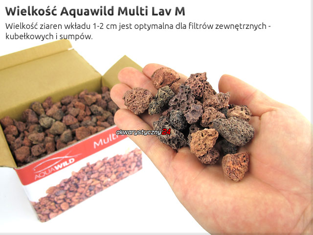 AQUAWILD MULTI LAV M 1L - Porowaty wkład biologiczny do filtrów akwariowych