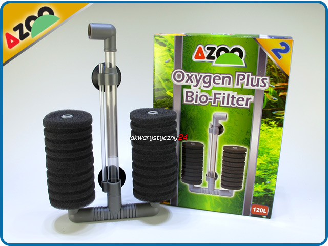 AZOO OXYGEN PLUS BIO FILTER 2 (AZ13002) - Filtr biologiczny zasilany pompką membranową do akwarium
