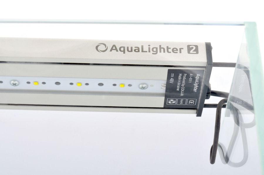 AQUALIGHTER 2 Srebrny 60cm (Marine) (87622) - Oświetlenie Led do akwarium morskiego na diodach Cree