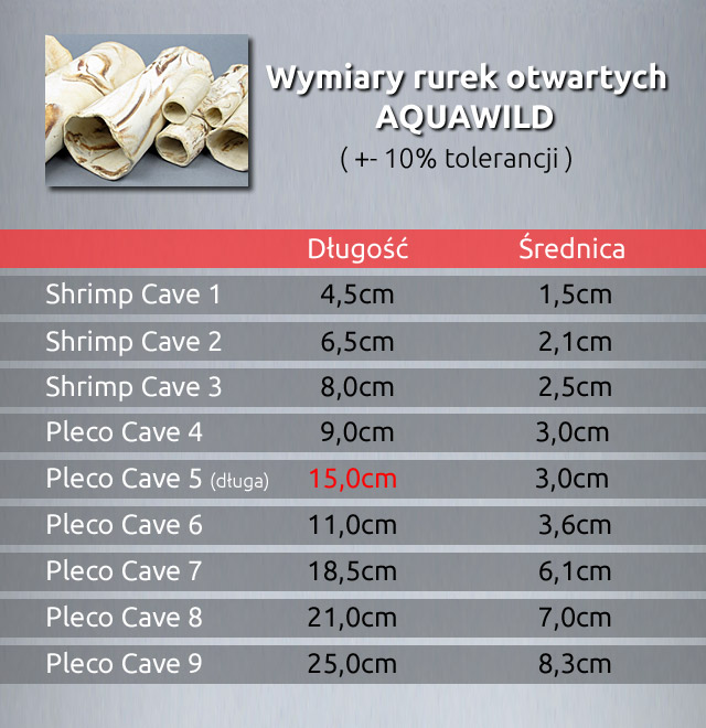 AQUAWILD PLECO CAVE (Sand) (CRS009) - Przelotowa rurka ceramiczna dla zbrojników i sumów