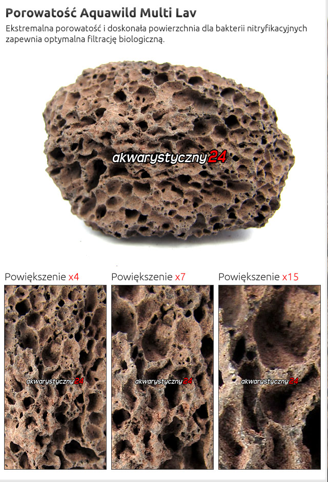AQUAWILD MULTI LAV L 1L - Porowaty wkład biologiczny do filtrów akwariowych