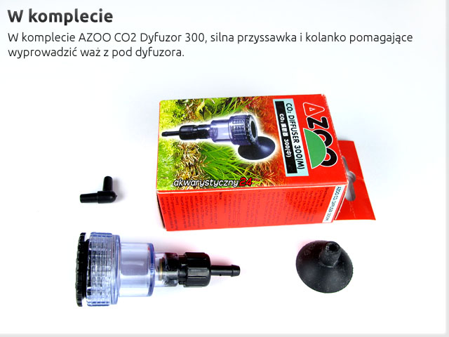 AZOO CO2 DIFFUSER 300 3in1 - Dyfuzor CO2 z licznikiem bąbelków i zaworkiem zwrotnym.