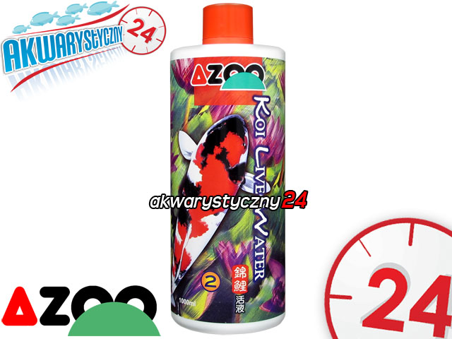 AZOO KOI LIVE WATER 1L - Uzdatniacz wody z dodatkami antybakteryjnymi