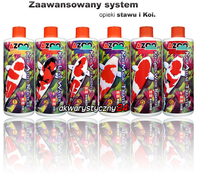 AZOO KOI LIVE WATER 1L - Uzdatniacz wody z dodatkami antybakteryjnymi
