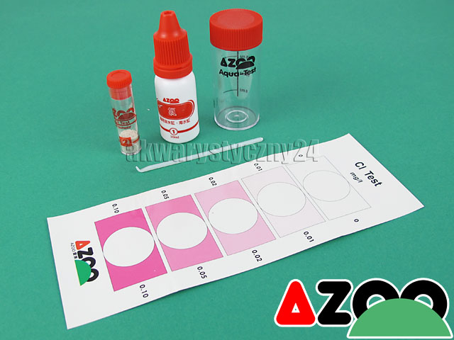 AZOO Cl TEST - Test na chlor do akwarium słodkowodnego i morskiego