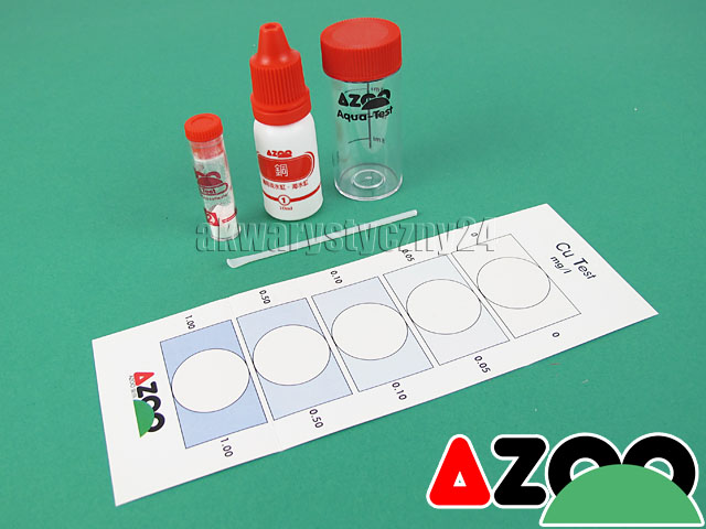 AZOO Cu TEST - Test na miedz do akwarium słodkowodnego i morskiego