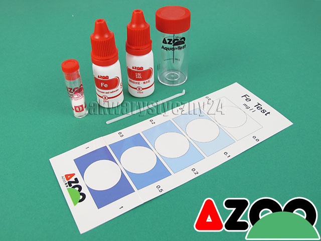 AZOO Fe TEST - Test na żelazo do akwarium słodkowodnego i morskiego