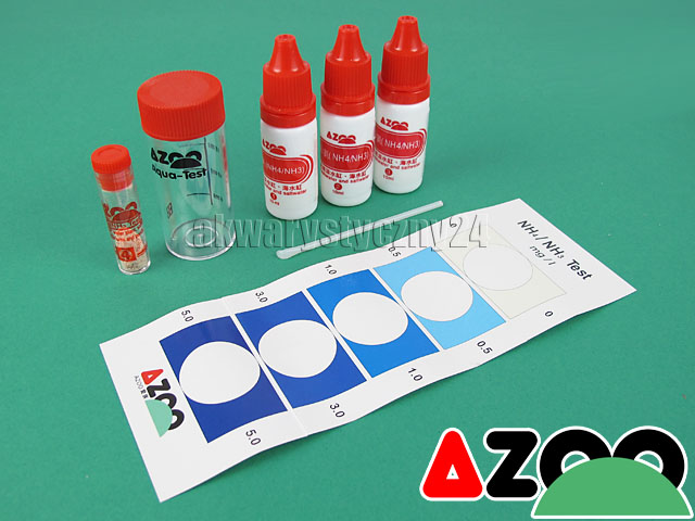 AZOO NH3/NH4 TEST - Test na amoniak/amon do akwarium słodkowodnego i morskiego