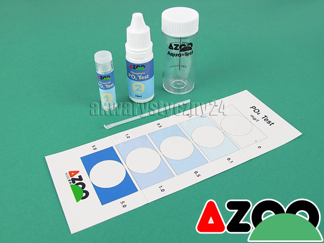 AZOO PO4 TEST - Test na fosforany do akwarium słodkowodnego i morskiego