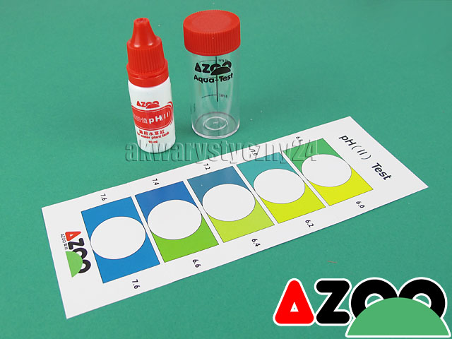 AZOO pH (II) TEST - Test na pH (6.0-7.6) do akwarium słodkowodnego