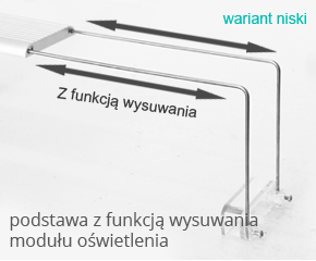 CHIHIROS Metalowe nóżki do oświetlenia Led Seria A (330-1102) - Umożliwiające zastosowanie oświetlenia w paludariach, akwaterariach