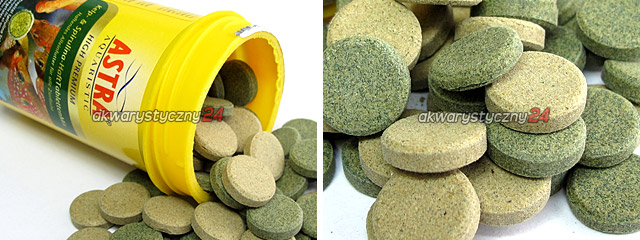 Spirulina Tablets - Tabletki ze spiruliną dla glonojadów, sumów, bocji i innych pożeraczy glonów.