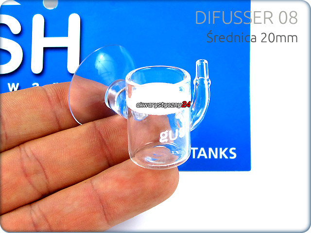 GUSH DIFFUSER 08 - Prestiżowy dyfuzor CO2 o średnicy 20mm