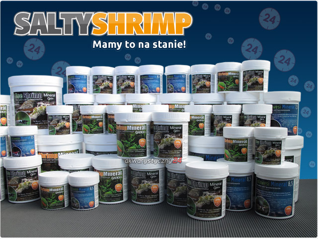 SALTY SHRIMP Bee Shrimp Mineral GH+ - Sól do podnoszenia GH i mineralizacji wody miękkiej w krewetkariach.
