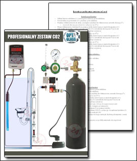700N - Zestaw Co2 z butlą, elektrozaworem i komputerem ph