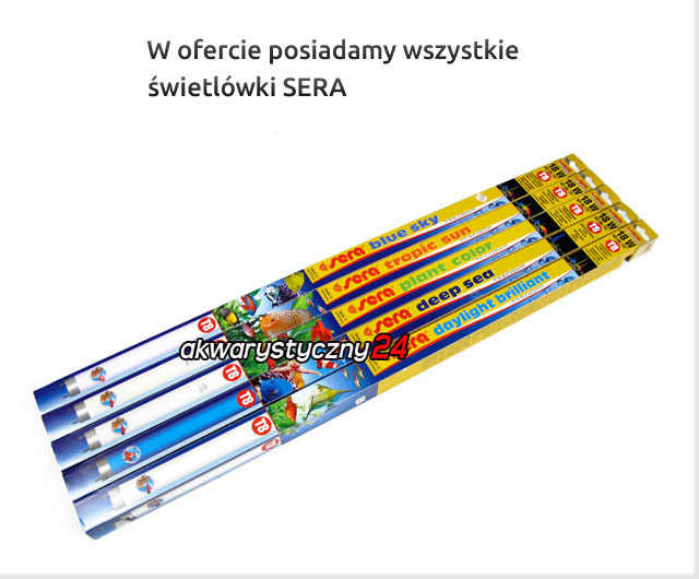 SERA PLANT COLOR T8 25W, 75cm - Świetlówka do akwarium