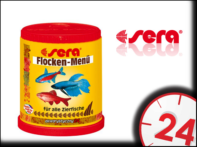 SERA FLAKE MENU 150ml - Wieloskładnikowy pokarm dla ryb ozdobnych
