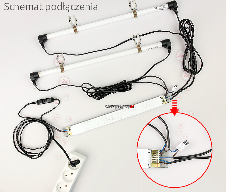 TRIDONIC Oświetlenie dodatkowe T5 2x39W do pokrywy 100-120cm