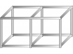 CEAB Stelaż aluminiowy 120x50x80cm