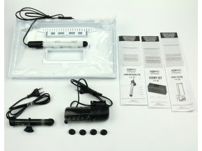 AQUAEL LEDDY SET 40 biały (114161) - Kompletny zestaw akwariowy z oświetleniem LED, filtrem i grzałką, 41x25x25cm