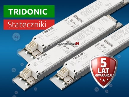  Stateczniki T8, T5 TRIDONIC w ofercie.