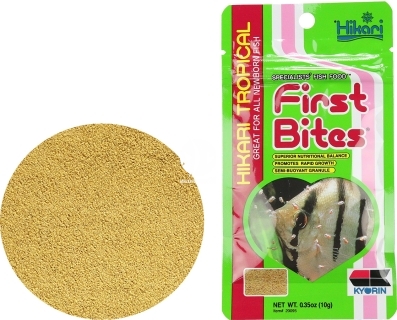 HIKARI First Bites 10g (20095) - Wolno tonący pokarm dla narybku ryb tropikalnych