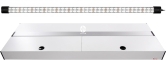 DIVERSA Zestaw Akwariowy Modern 160l LED Biały - Zawiera: akwarium, pokrywa, oświetlenie LED, szafka
