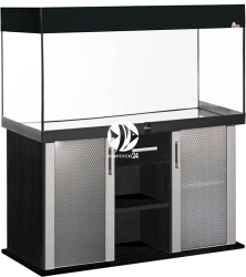 DIVERSA Zestaw Akwariowy Modern 450l 2xLED Czarny - Zawiera: akwarium, pokrywa, oświetlenie LED, szafka