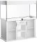 DIVERSA Zestaw Akwariowy Modern 576l 2xLED Biały - Zawiera: akwarium, pokrywa, oświetlenie LED, szafka