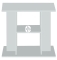 DIVERSA Szafka Budget 60x30x60cm (120371) - Ekonomiczna szafka pod akwarium w różnych kolorach Popiel (Srebrny)