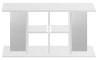 DIVERSA Szafka Budget 120x50x60cm (118730) - Ekonomiczna szafka pod akwarium w różnych kolorach Biała