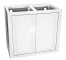 VIV Szafka Blinds 90x50x80cm White (870-12WB) - Aluminiowa szafka pod akwarium