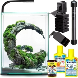 AQUAEL Shrimp Set Day & Night 30 Czarny (122980) - Krewetkarium z oświetleniem LED, filtrem i grzałką