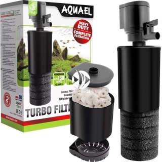 AQUAEL Turbo Filter 500 (109401) - Filtr wewnętrzny z gąbką i ceramiką do akwarium