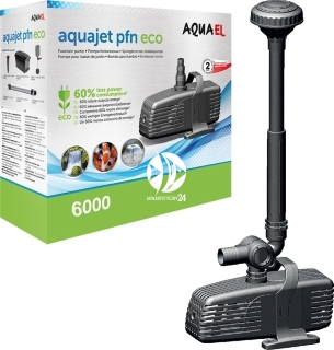 AQUAEL Aquajet Pfn Eco 6000 (115028) - Energooszczędna pompa obiegowa do oczka wodnego z zestawem fontannowym.