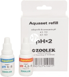 ZOOLEK AquaSet Refill pH x 2 (1021) - Uzupełnienie testu na pomiar pH w zakresie 4,5 – 9,0 do akwarium słodkowodnego