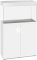 AQUAEL Zestaw Opti Set 125 Biały + Szafka - Zawiera: akwarium, pokrywa, oświetlenie LED, szafka