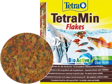 TETRA TetraMin Flakes (T766402) - Pływający pokarm płatkowany dla ryb akwariowych.