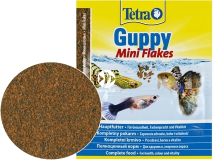 TETRA Guppy Mini Flakes (T193741) - Płatkowany pokarm podstawowy dla gupików