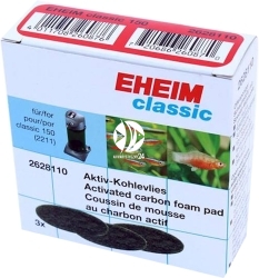 EHEIM Carbon Fine Filter Pad 3szt. (2628110) - Wkład węglowy do filtra Classic 150 (2211)