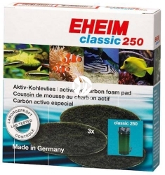 EHEIM Carbon Fine Filter Pad 3szt. (2628130) - Wkład węglowy do filtra Classic 250 (2213)