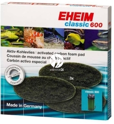 EHEIM Carbon Fine Filter Pad 3szt. (2628170) - Wkład węglowy do filtra Classic 600 (2217)