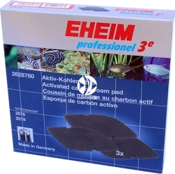 EHEIM Carbon Filter Pad 3szt. (2628760) - Wkład gąbkowy, węglowy do filtra Professionel 2076, 2078, 2178