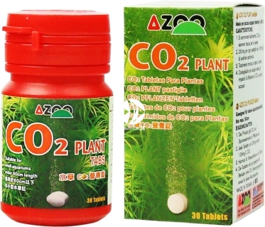 AZOO CO2 Plant 30szt. (AZ17187) - CO2 i pierwiastki śladowe dla roślin akwariowych.