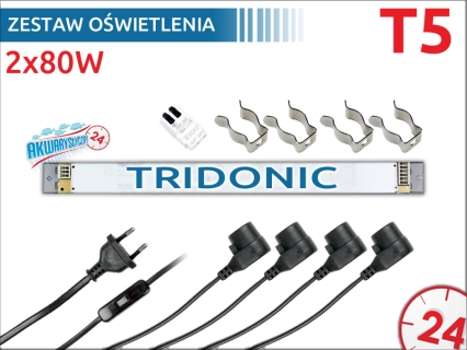 Zestaw oświetlenia 2x80W na świetlówki T5 (145cm)