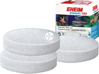 EHEIM Gąbki Białe (2616115) - Komplet 3 gąbek białych do filtra Eheim Classic 150 (2211).