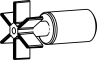 AQUAEL Wirnik (101477) - Część zamienna do Pfn-650/Turbo 650/Circulator 650/Mini Kani 80, 120