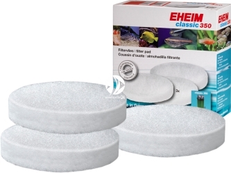 EHEIM Gąbki Białe (2616155) - Komplet 3 gąbek białych do filtra Eheim Classic 350 (2215).