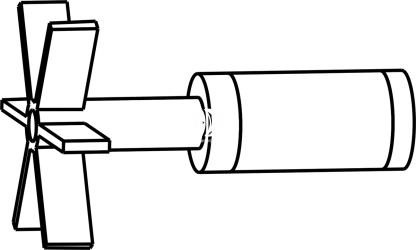 AQUAEL Wirnik (109724) - Część zamienna do PFN 500, Circulator 500,Turbo Filter 500