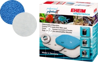 EHEIM Komplet Gąbek (2616260) - Komplet gąbek do filtra EHEIM Professionel 2226/2228, termofiltrów 2326/2328 i Professionel II 2026/2028/2126 (biała i niebieska).